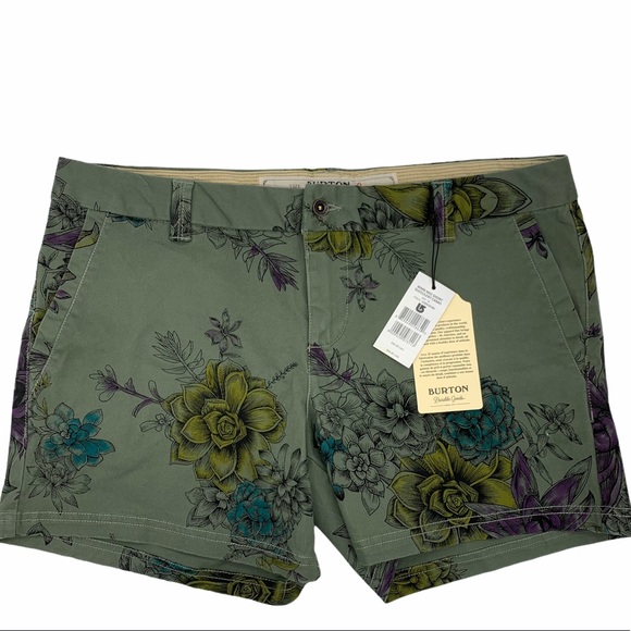 Burton Pants - Burton Mid length shorts in succulent camo NWT